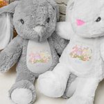 Personalizzato 2026 Uova di Pasqua Peter Rabbit Peluche carino Giocattolo di peluche con nome Compleanno Buon primo regalo di Pasqua per bambini