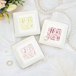Personalisierte Wort Wolke Keramik Trinket Schmuck Schale mit Namen und Initialen Home Decor Hochzeit Geburtstag Geschenk für Frauen Brautjungfern