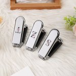 Personalized Stylish Floral Portable 2-In-1 Foldable Makeup Mirror Hair Brush with Initial Daily Use Mother's Day Birthday Gift for Mom Women Girls