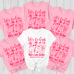 Personlig flerfärgad T-shirt med grafik för flickfest med textplats och år Bachelorette Party Födelsedag Vänskapspresent för kvinnor Flickor