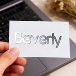 Personalized Waterproof Metallic Effect Stickers with Name Decorative Labels Birthday Gift for Friends and Family