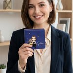 Spersonalizowany klasyczny notatnik samoprzylepny z imieniem i nazwiskiem na biurko Prezent urodzinowy dla miłośników książek Mól Książkowy