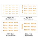 Personalized Waterproof Metallic Effect Stickers with Name Decorative Labels Birthday Gift for Friends and Family