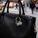 Personalized Lucky Elephant Birthstone Keychain with Initial Charm Bag Accessory Birthday Gift for Women Men Elephant Lovers