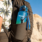 Personalisierte Wasserflasche mit Sport-Silhouette | mit Namen und Zeitmarkierungen | 1000 ml | auslaufsicher | Geburtstagsgeschenk für Sportliebhaber