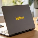 Personalized Waterproof Metallic Effect Stickers with Name Decorative Labels Birthday Gift for Friends and Family