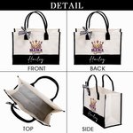 Personalisierte Mama Königin florale Krone Portable große Tragetasche mit Namen Reisezubehör Muttertag Geburtstag Geschenk für Frauen Mama