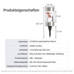 Personalisierte Solar Gartenleuchte mit Geburtsblume und Namen | wasserdicht | Gartenstecker | Gartendeko | Geburtstag Geschenk für Hobbygärtner