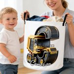 Panier de rangement à linge Oxford avec nom Dinosaur Mermaid Cartoon Style Initial Daily Use Birthday Gift for Boys Girls