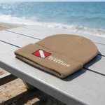 Henkilökohtainen kirjailtu Diver Flag Knit pehmeä Beanie hattu nimellä Dive Accessory Syntymäpäivä Päivittäinen käyttö lahja sukelluksen ystävälle