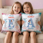 Personalisierte Fantasy Meerjungfrau anfängliche weiche Wurf Kissenbezug mit Namen und Titel Home Decor Geburtstagsgeschenk für Mädchen Kinder