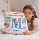 Personalisierte Fantasy Meerjungfrau anfängliche weiche Wurf Kissenbezug mit Namen und Titel Home Decor Geburtstagsgeschenk für Mädchen Kinder