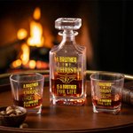 Personlig Fist Bump Whiskey-karaffel med navn Bartilbehør Bursdagsgave til whiskyelskere