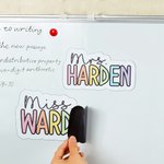 Personalized Rainbow-Colored Teacher Name Whiteboard Magnet School Classroom Supplies Back to School Gift for Teachers