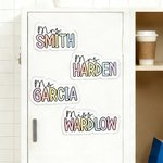 Personalized Rainbow-Colored Teacher Name Whiteboard Magnet School Classroom Supplies Back to School Gift for Teachers