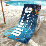 Henkilökohtainen Ocean Diver Silhouette Quick Dry Ylisuuri Mikrokuituliina rantapyyhe tekstillä Loma Essential syntymäpäivälahja Sukeltajille Sukellus ystäville