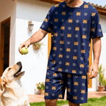 Personalisiertes Familien-Pyjama-Set mit Gesichtsfoto | lustiger Kurzarm-Schlafanzug | Sommer Geburtstag Geschenk für Familien Kinder