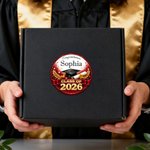 Personlige, vanntette klistremerker med navn og årstall for gratulasjoner til uteksaminerte 2026 Graduates, favorittetikett for feiring av uteksamineringsfest