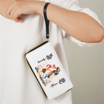 Personalisierte bunte Mutter Tochter Silhouette Brieftasche mit Namen und Geburt Blume Muttertag Geburtstag Geschenk für Mama Großmutter
