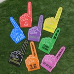 Personalised Multicolored Funny Gesture Finger with Text Bachelor Party Sports Events Gift for Bride Cheer Team