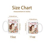Personalized Colourful Cartoon Animal Floral Design 11 oz 15 oz Ceramic Mug with Name Mother's Day Gift for Mom Woman