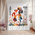 Personalisierte Mutter und Tochter Silhouette weiche Decke mit Geburt Blume und Name Home Decor Muttertag Geburtstag Geschenk für Mama