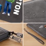 Personalizado 3D de dibujos animados de viajes de caracteres de cuero de la PU Pasaporte titular de la cartera con el nombre y la cita de viaje esencial regalo de cumpleaños para las mujeres los hombr
