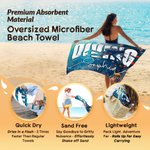 Henkilökohtainen Ocean Diver Silhouette Quick Dry Ylisuuri Mikrokuituliina rantapyyhe tekstillä Loma Essential syntymäpäivälahja Sukeltajille Sukellus ystäville