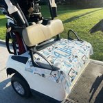 Personalisierte Monogramm Golf Cart Sitzbezug mit Initial Golfplatz Zubehör Geburtstag Country Club Geschenk für Golfliebhaber