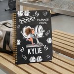 Personalised Togo Cartoon Gym Girl Planner 2026 Spiral A5 Notebook with Weekly Monthly Planning Pages Birthday Gift for Girls Gym Lovers