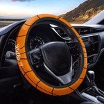Personalisierte Ball Sport Design Anti-Rutsch-Auto-Lenkrad-Abdeckung mit mit Name und Nummer Autozubehör Geburtstagsgeschenk für Autobesitzer