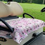 Personalisierte Monogramm Golf Cart Sitzbezug mit Initial Golfplatz Zubehör Geburtstag Country Club Geschenk für Golfliebhaber