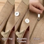 Personalisierte Weihnachtsmann Weihnachten-Thema große Jute Tragetasche mit gestickten Namen täglichen Gebrauch Brautparty Weihnachtsgeschenk für Frau Familie Brautjungfer