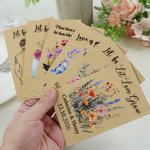 Pacchetto di semi in carta kraft personalizzati Let Love Grow con nome e data Festa di matrimonio Doccia nuziale Regalo di compleanno per gli ospiti della sposa e della damigella d'onore
