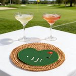 Personalized Pickleball Golf Tennis Element Cocktail Napkin with Embroidered Letter Set of 4 Party Home Decor Birthday Gift for Cocktail Lovers
