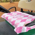 Personalisierte Monogramm Golf Cart Sitzbezug mit Initial Golfplatz Zubehör Geburtstag Country Club Geschenk für Golfliebhaber