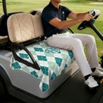 Personalisierte Monogramm Golf Cart Sitzbezug mit Initial Golfplatz Zubehör Geburtstag Country Club Geschenk für Golfliebhaber