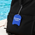 Personalisierte Multicolor 3D-gedruckt Kickboard Rucksack Tag mit Text Team Spiel Tag Geburtstag Geschenk für Trainer Schwimmer Sportliebhaber