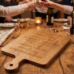 Personalised Retirement Theme Heartfelt Message Wooden Charcuterie Cutting Board with Name and Grip Retirement Gift for Colleague Family Retiree