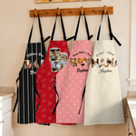 Grembiule con nome personalizzato con foto, regolabile e impermeabile, con tasca Regalo di compleanno per la festa della mamma, per il panettiere e l'appassionato di cucina