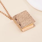 Personalised Photo Album Necklace with 2-6 Photos and Text Dainty Jewellery Birthday Anniversary Mother's Day Gift for Women Mom
