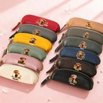Personalized Sunflower Highland Cow Mini PU Leather Coin Purse with Name Travel Essential Birthday Daily Use Christmas Gift for Women