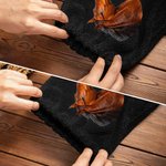 Personalisierte Steigbügelschoner mit eigenem Foto und Namen | Fleece | 2-teiliges Set | Sattelschutz | Reitsport Geburtstag Geschenk für Reiter