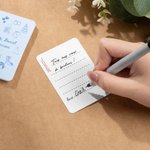 Chaque message est une pièce de notre bonheur - Set de cartes à jouer personnalisés avec photo nom et date