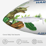 Personalised Dinosaur Soft Cushion Cover with Name and Initial Home Decor Birthday Gift for Dinosaur Lover Kid Boy