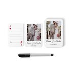 Chaque message est une pièce de notre bonheur - Set de cartes à jouer personnalisés avec photo nom et date