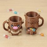 Personalised Highland Cow Ice Cream Pint Holder with Hidden Dice Drawer and Name Birthday Gift for Highland Cow Lovers