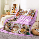 Coperta personalizzata da 7 foto con soprannome e testo Regalo per la festa della mamma per la nonna