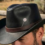 Personalized Cattle Brand Turquoise Initials Western Style Cowboy Toothpick Hat Pin Birthday Anniversary Gift for Cowboy Man