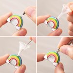 Collier Personnalisé avec Prénom Gravé Collier Commémoratif Urne de Cendres Arc-en-ciel Empreinte de Patte Cadeau pour Amoureux des Chiens Chats